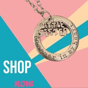 Silver Toned 'PERSONALIZED' Pendant Necklace